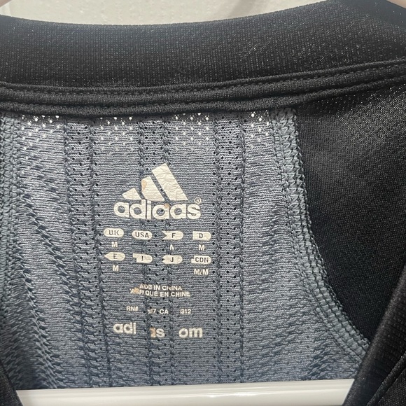 Adidas short sleeve shirt blue gray - Picture 11 of 13